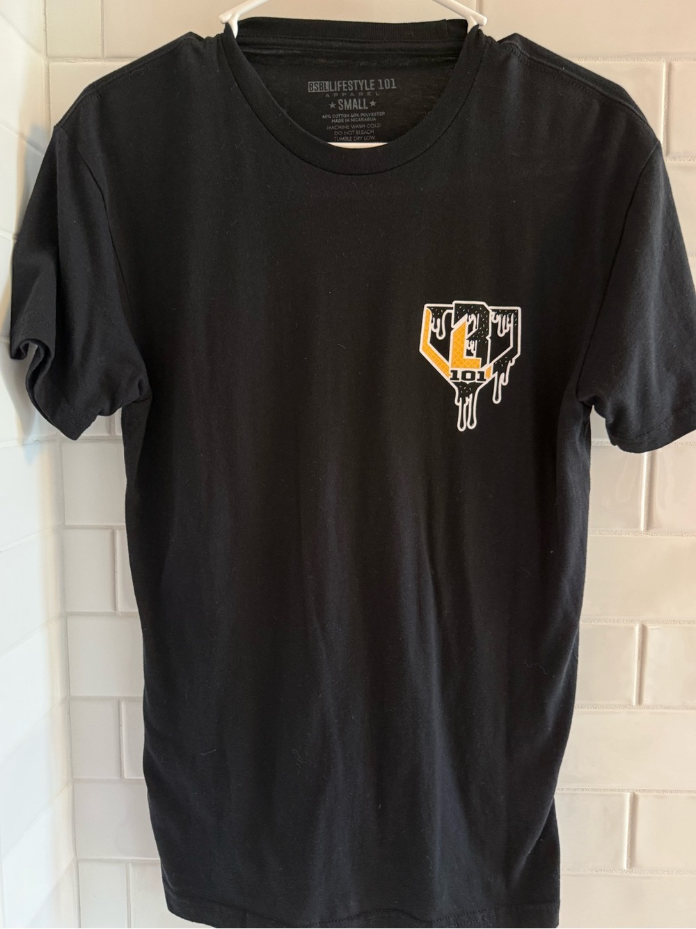 Baseball Lifestyle 101 Men's Black Short-Sleeve Drip Tee